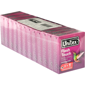 Презервативи Unitex Flash Touch 48 шт (12 упаковок по 4 шт) (798190041155) в Ужгороді