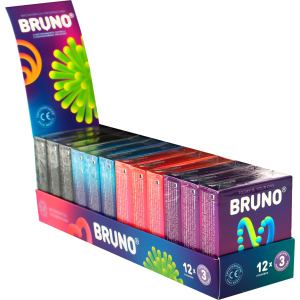 Презервативи Bruno 36 шт (12 упаковок по 3 шт) (4820234160112) в Ужгороді