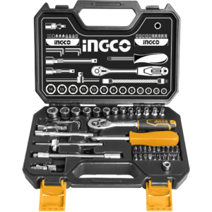 Набор инструментов INGCO Industrial 1/4" 45 предметов (HKTS14451)