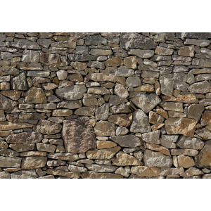 Фотообои бумажные Komar Stone Wall (Каменная стена) 368х254 см (8-727) лучшая модель в Ужгороде
