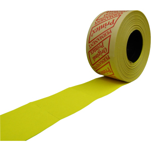Етикет стрічка Printex 29 х 28 мм 600 етикеток прямокутна 30 шт Жовта (10296) краща модель в Ужгороді