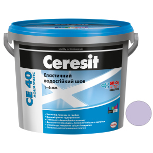 Затирка для швов Ceresit CE 40 Aquastatic 90 2 кг (ведро) Фиолетовая (CR2123406) в Ужгороде