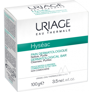 Дерматологическое мыло Uriage Hyseac Dermatological Bar "Без мыла" 100 г (3661434004568) в Ужгороде