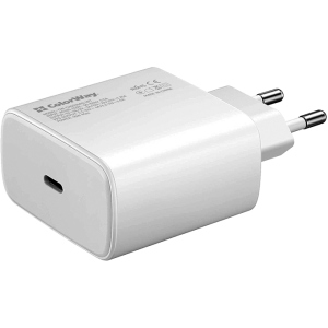 Мережевий зарядний пристрій ColorWay Power Delivery Port PPS USB Type-C (45W) White (CW-CHS034PD-WT) в Ужгороді