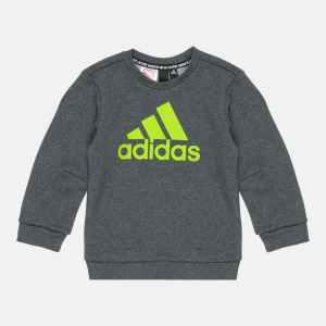 Свитшот детский Adidas Must Haves Crew FP8935 110 см Dark Grey Heather (4062049186585) в Ужгороде