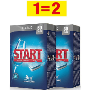 Таблетки для посудомоечной машины Start Classic 60 шт + 60 шт (0501081800046) ТОП в Ужгороде