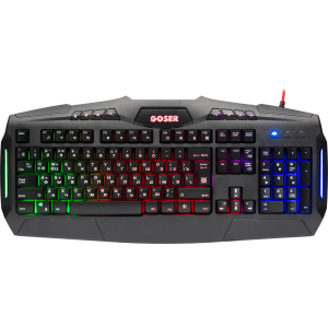 Клавіатура провідна Defender Goser GK-772L RGB USB Black (45772) в Ужгороді