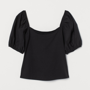 Топ H&M 060818031_black S Чорний (6666000134639) краща модель в Ужгороді