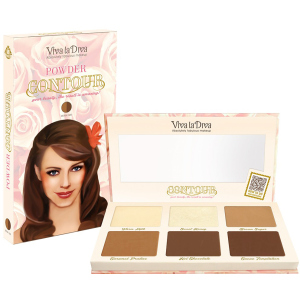 Палетка Viva La Diva Powder Contour Palette Medium Dark 6 г (7330906016540) лучшая модель в Ужгороде