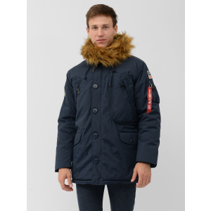 хороша модель Парку Alpha Industries N-3B Alpine Parka MJN49503C1 XS Replica Blue (640631825339)