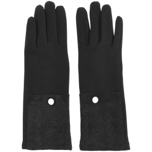 Женские перчатки на плюше Sergio Torri 7-002/1 6-7.5 Черные (2000000012742) в Ужгороде