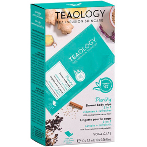 Освіжаючі вологі серветки для тіла Teaology Yoga care 1 шт (8050148502418) краща модель в Ужгороді