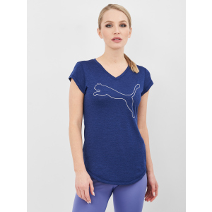 Футболка Puma Train Fav Heather Cat Tee 51952612 S Electro Blue Heather-Cat outline (4063697232266) в Ужгороді