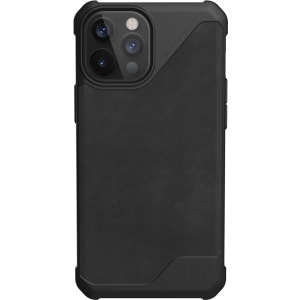 Панель UAG Metropolis LT Leather для Apple iPhone 12 Pro Max Black (11236O118340) краща модель в Ужгороді