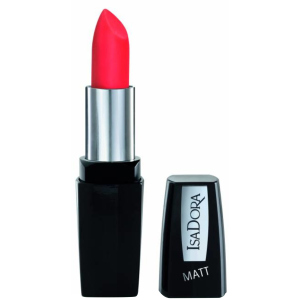 Помада для губ Isadora Perfect Matt Lipstick матова 04 hot coral 4.5 г (7317852111048) краща модель в Ужгороді