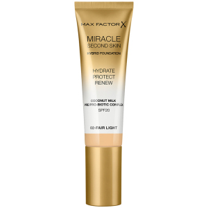 Тональная основа Max Factor Miracle Second Skin №02 Fair Light 30 мл (3614229764796) лучшая модель в Ужгороде