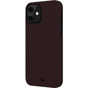 Панель Pitaka MagEZ Case Twill Apple iPhone 12 mini Black/Red (KI1203) ТОП в Ужгороді