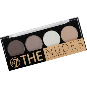 Тени для век W7 The Nudes Eyeshadow Palette палетка 4 цвета chocolate brown sandy beige 8.5 г (5060294392231) надежный