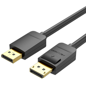 Кабель Vention DisplayPort v1.2 1 м Black (HACBF) ТОП в Ужгороде