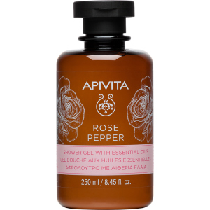 Гель для душа Apivita Rose Pepper с эфирными маслами 250 мл (5201279074548) ТОП в Ужгороде