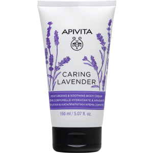 хороша модель Крем для тіла Apivita Caring Lavender Зволожуючий та заспокійливий 150 мл (5201279074869)