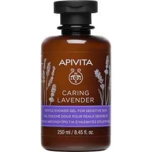 хорошая модель Нежный гель для душа Apivita Caring Lavender для чувствительной кожи 250 мл (5201279074555)