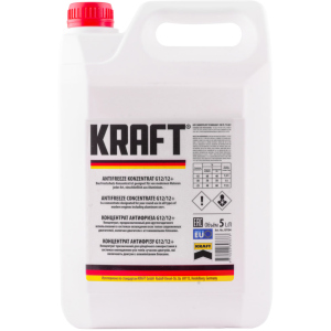 Антифриз Kraft G12/12+ Red концентрат для системы охлаждения 5 л (KF104) ТОП в Ужгороде