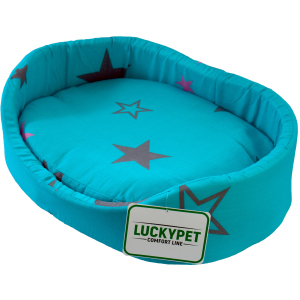 Лежак для собак и кошек Lucky pet №3 Макс 42x56x13 см Бирюзовый (4820224212128)