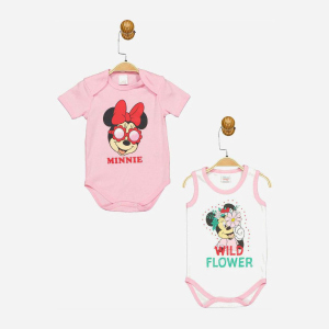 Боді Disney Minni Mouse MN17331 86-92 см 2 шт Біло-рожеве (8691109875174) в Ужгороді