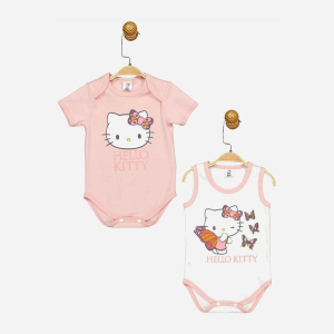 Боді Cimpa Hello Kitty HK17476 80-86 см 2 шт Біло-рожеве (8691109893796) ТОП в Ужгороді