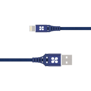 Кабель Promate NerveLink-i2 USB/Lightning MFI 2.4А 2 м Blue (nervelink-i2.blue)