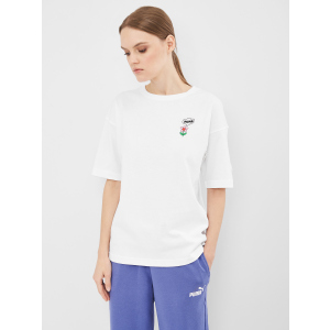 Футболка Puma Downtown Graphic Tee 53024402 L White (4063697061125) лучшая модель в Ужгороде