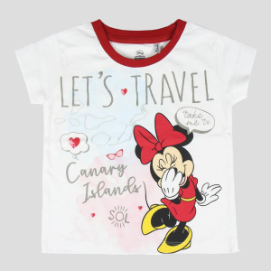 Футболка Disney MINNIE 2200004949 116 см (6 лет) Белая (8427934376513)