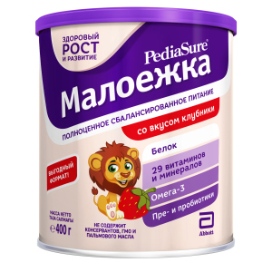 Суха суміш PediaSure Малоїжка зі смаком полуниці 400 г (8710428016010) ТОП в Ужгороді