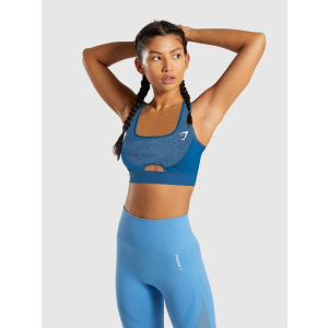 Спортивний топ Gymshark GLSB022-PBa93 XS Синій (KC100000011125) краща модель в Ужгороді