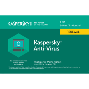 Kaspersky Anti-Virus 2020 продовження ліцензії на 1 рік для 2 ПК (скретч-картка) ТОП в Ужгороді