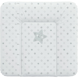 Матрац пеленальний на комод Ceba Baby 75x72 см м'який Stars Grey (W-144-066-260) краща модель в Ужгороді