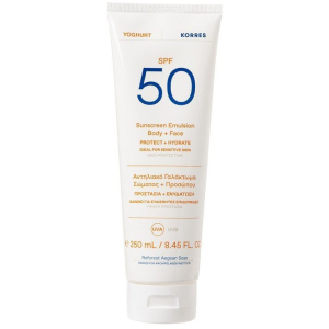 Сонцезахисна емульсія для обличчя та тіла Korres SPF50 250 мл (5203069098291) ТОП в Ужгороді