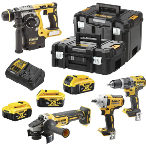 Набір із чотирьох акумуляторних безщіткових інструментів DeWalt DCK428P3T ТОП в Ужгороді