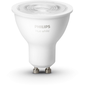 Розумна лампа Philips Hue GU10, 5.2W(57Вт), 2700K, White, Bluetooth, димована, 2 шт (929001953506) в Ужгороді