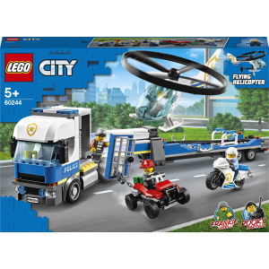 Конструктор LEGO City Police Поліцейський вертолітний транспорт 317 деталей (60244)