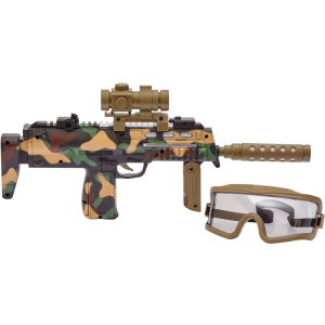 Автомат светозвуковой ZIPP Toys HK MP7 в наборе с очками Камуфляж/коричневый (5320026) (2253200260004) ТОП в Ужгороде