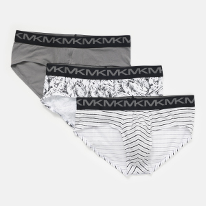 Труси-шорти Michael Kors Lo Rise Brief 6S11L10033-004 S 3 шт Grey (194391520077)