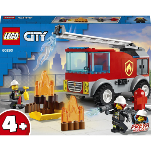 хороша модель Конструктор LEGO City Fire Пожежна машина зі сходами 88 деталей (60280)