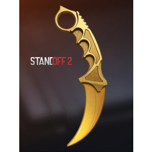 Деревянный нож из Стендофф 2 Керамбит Голд Игрушечный нож из дерева StandOff 2 Karambit Gold 11101 ТОП в Ужгороде