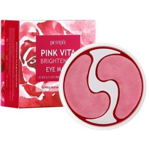 Патчі під очі Petitfee Pink Vita Brightening Eye Mask Освітлення 60 шт (8809508850498) в Ужгороді