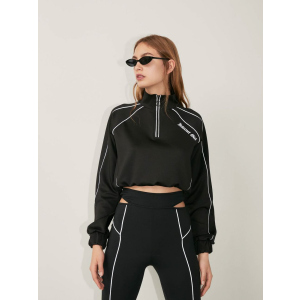 Спортивна кофта Bershka 1735/831/800 S Чорна (SZ01735831800022) ТОП в Ужгороді