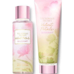 Набор спрей и лосьон для тела Victoria’s Secret Velvet Petals Radiant 250 + 236 мл (1159753561)