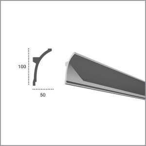 Карниз Tesori KF704 (100x50)мм гибкий надежный