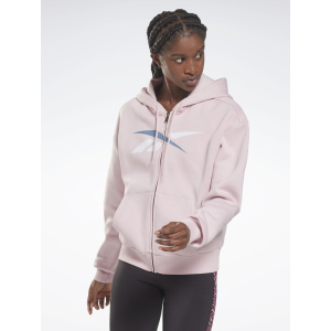 хороша модель Спортивна кофта Reebok TE Vector FZ Hoodie H62059 Frost Berry (4064056738115)